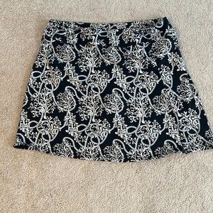 Lulu B SPF skort- black nautical design